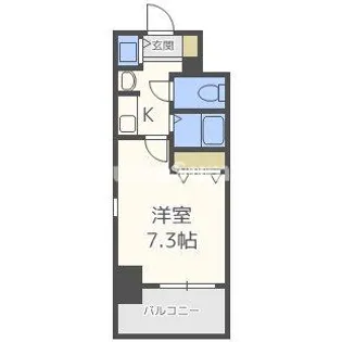 大阪府大阪市浪速区日本橋5丁目【マンション】の間取り