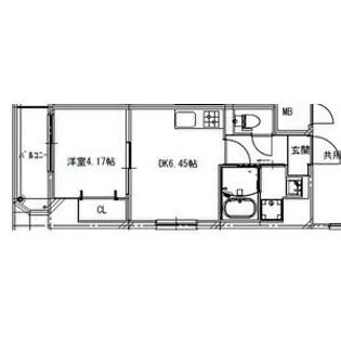 アートレジデンス上町【6階】の間取り