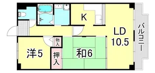 兵庫県尼崎市南塚口町3丁目【マンション】の間取り