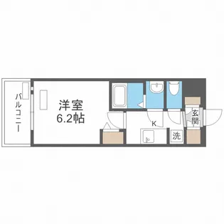 プレサンス難波インフィニティ【8階】の間取り