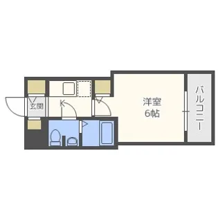 サムティ土佐堀Ribera【9階】の間取り