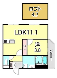 MICA ELENO KURAKUEN【1階】の間取り