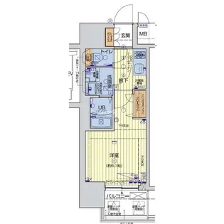 レオンコンフォート難波リオ【4階】の間取り