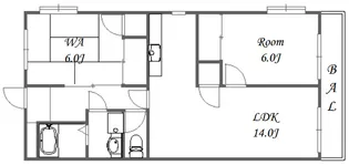 プレジオ王塚台【3階】の間取り