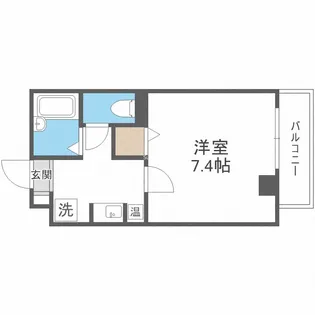 ジャストジャパンウエスト【3階】の間取り