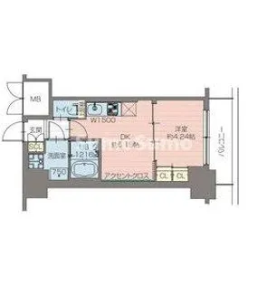 プレジオ恵美須【4階】の間取り