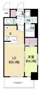 Metrosa京町堀【9階】の間取り