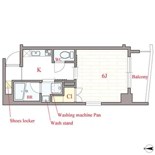 ROCCO【9階】の間取り