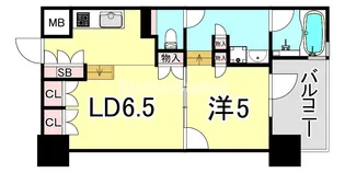 THE HIGH堀江【10階】の間取り
