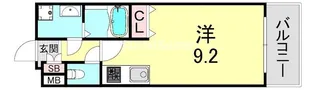 ブラン靭公園【3階】の間取り