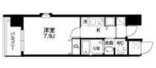 クラウンハイム北心斎橋フラワーコート【5階】の間取り