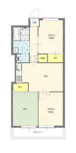 上野ハイツ【5階】の間取り