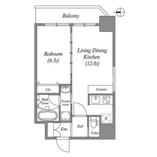 スプランディッド安土町【4階】の間取り