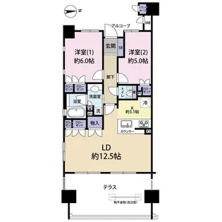 ネバーランド西宮【2階】の間取り