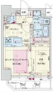 プレサンス中之島公園アティレ【11階】の間取り