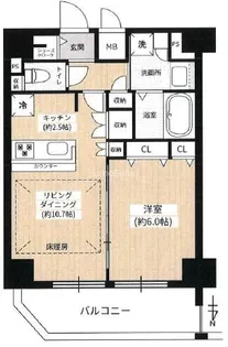 アドバンス大阪城レガーレ【12階】の間取り