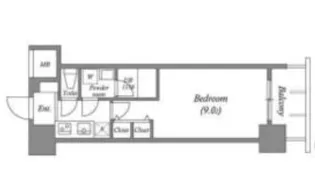 スプランディッド淀屋橋DUE【3階】の間取り