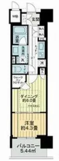 ブランズ大阪本町【14階】の間取り
