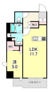 ソルティア天満橋駅前【13階】の間取り