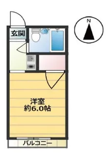 春日野道ロイヤルハイツ【4階】の間取り