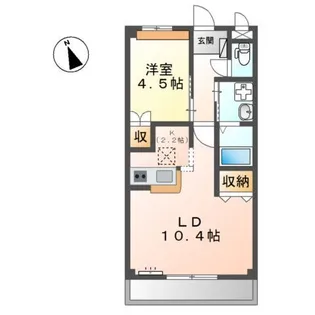 グランディール サクラ 1番館【1階】の間取り