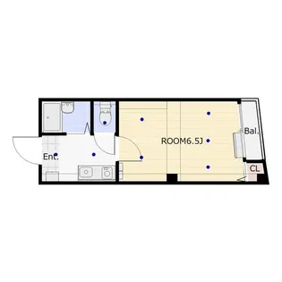 ル・パラ九条【2階】の間取り