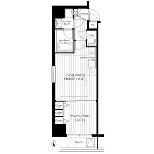 北浜プライマリーワン【5階】の間取り