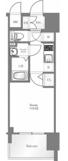 エスリード難波レジデンス【7階】の間取り