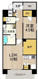 リンクハウス難波元町【9階】の間取り