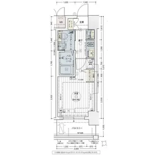 エステムコート難波IVアトリ【3階】の間取り
