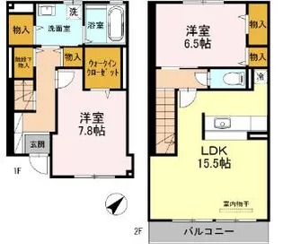 YUSEI RESIDENCE 甲子園の間取り