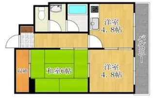 アメニティつるみや【3階】の間取り