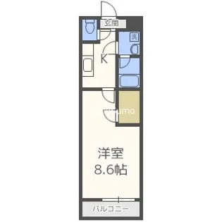 JUNEナンバ【1階】の間取り