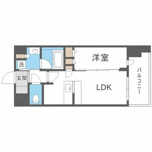 スプランディッド難波キャトル【12階】の間取り