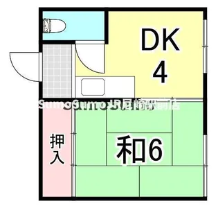 オーラコート杭瀬【1階】の間取り
