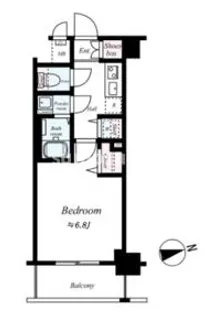 LC難波ミラージュ【8階】の間取り