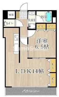 CITYSPIRE幸町【12階】の間取り