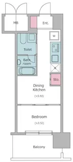 J.GRAN Court京町堀【7階】の間取り