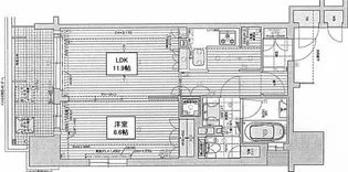 リーガル南堀江【14階】の間取り
