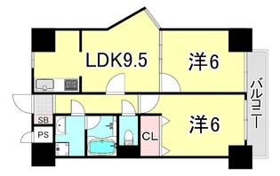 BGC難波タワー【11階】の間取り
