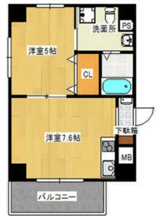 ロイヤルヒル3【2階】の間取り