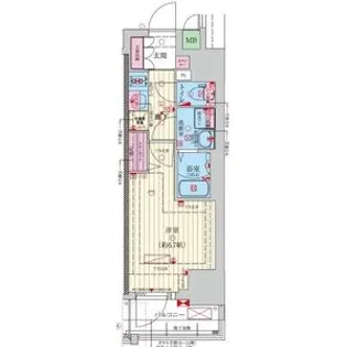 ファーストフィオーレ難波南アルマ【9階】の間取り