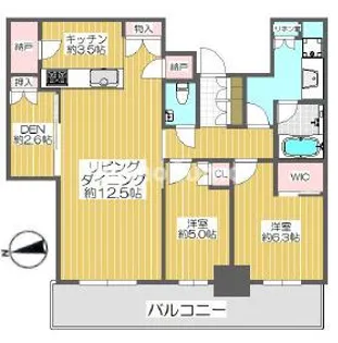 シエリアタワー大阪堀江【42階】の間取り