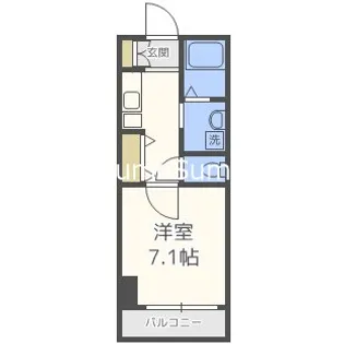 スワンズ難波パークビュー【5階】の間取り