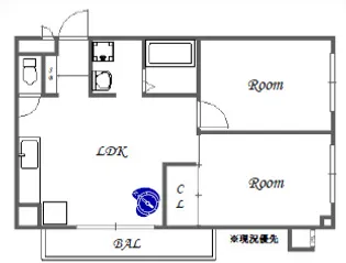 エスポワール参番館【5階】の間取り