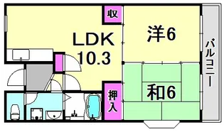 エスペランサ藤井【4階】の間取り