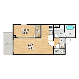 (仮称)ジーメゾン神戸ヴェルデ【2階】の間取り