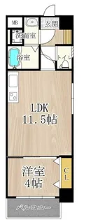 セントアミール南久宝寺【8階】の間取り