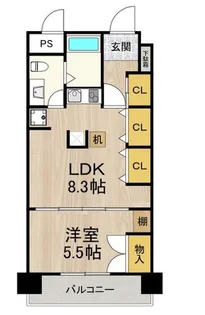 ラクメンビル【5階】の間取り