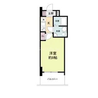 セレニテ桜川駅前プリエ【14階】の間取り